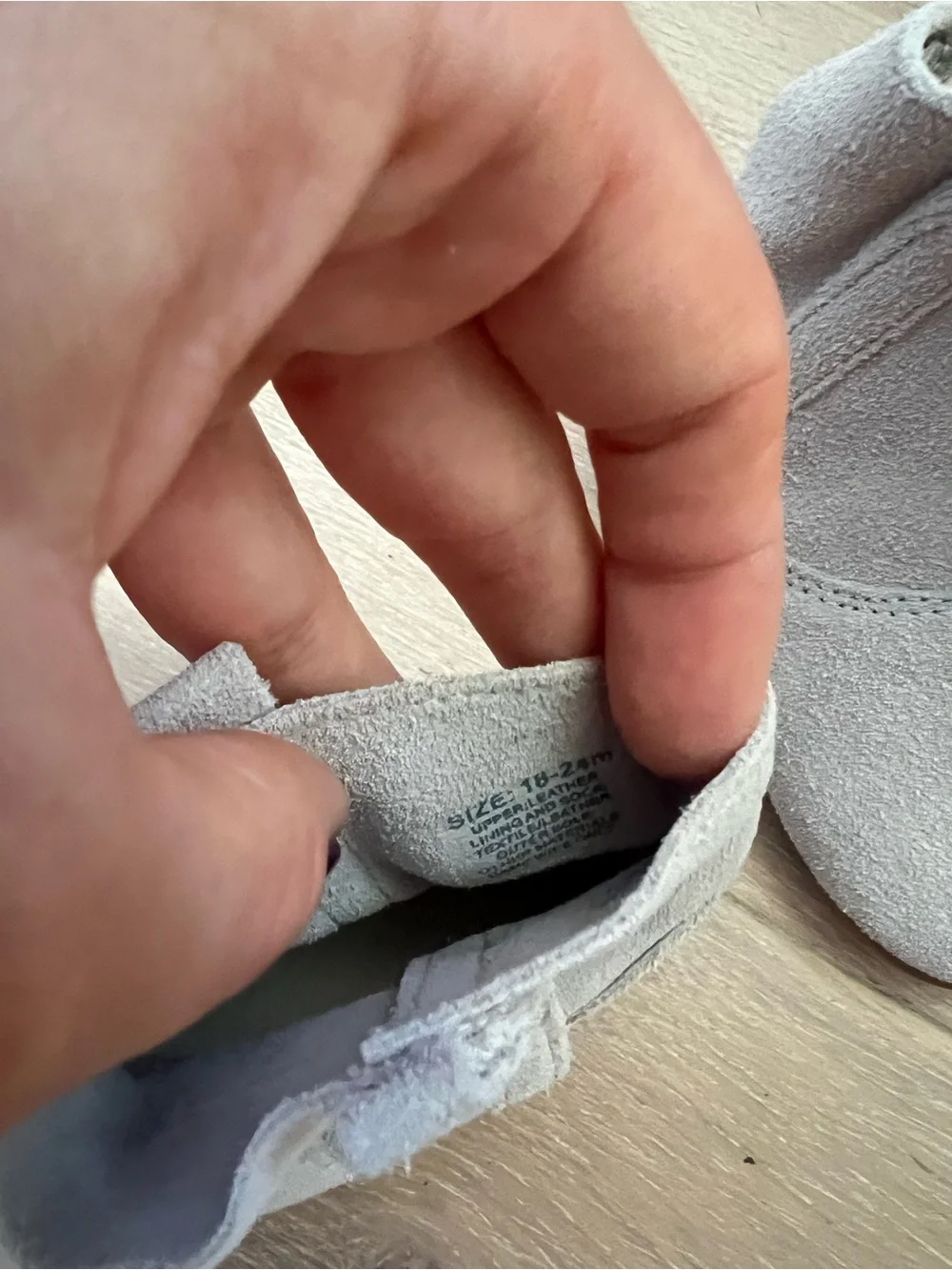 Kids Soft Suede Booties in Light Gray - baby gap